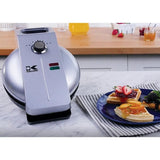 Easy Pour Single Waffle Black Belgian Waffle Maker