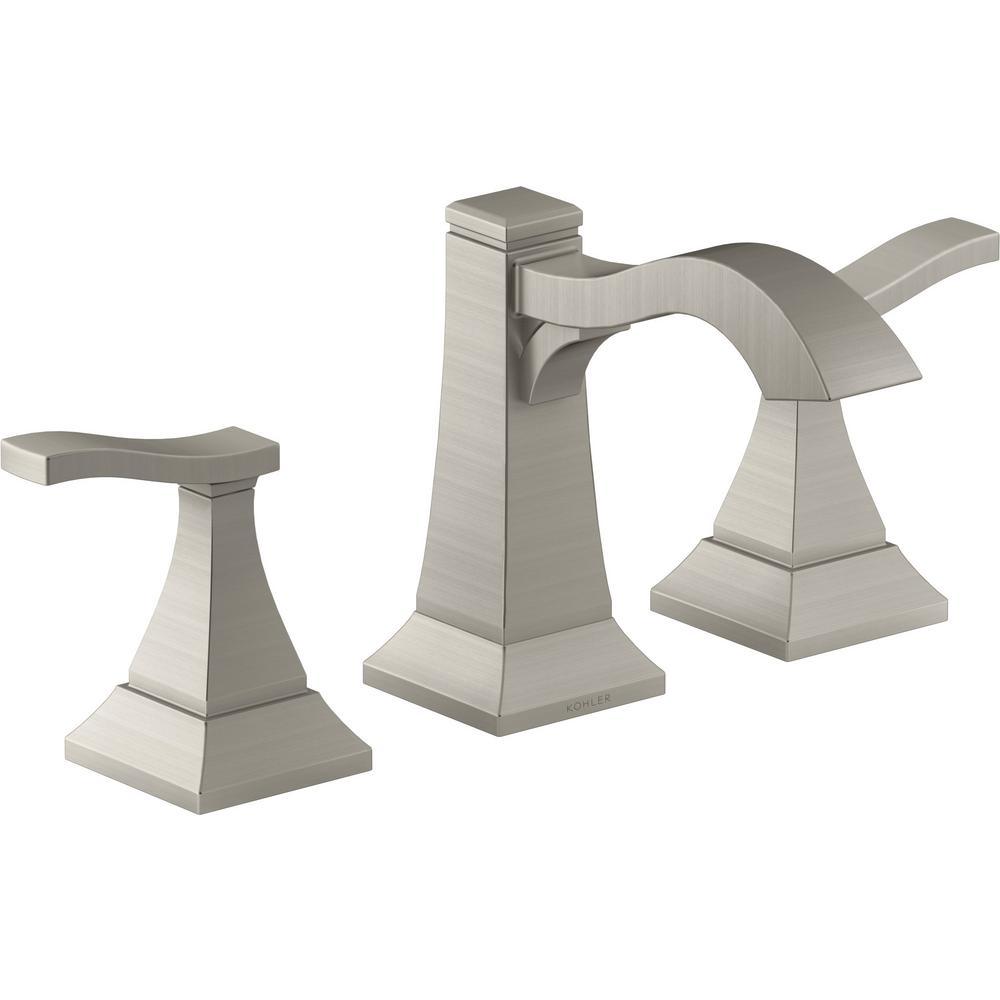 Truss 8 in. Widespread 2-Handle Bathroom Faucet in Vibrant Brushed Nickel - Super Arbor