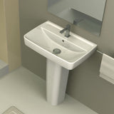 Nameeks Duru Pedestal Sink in White