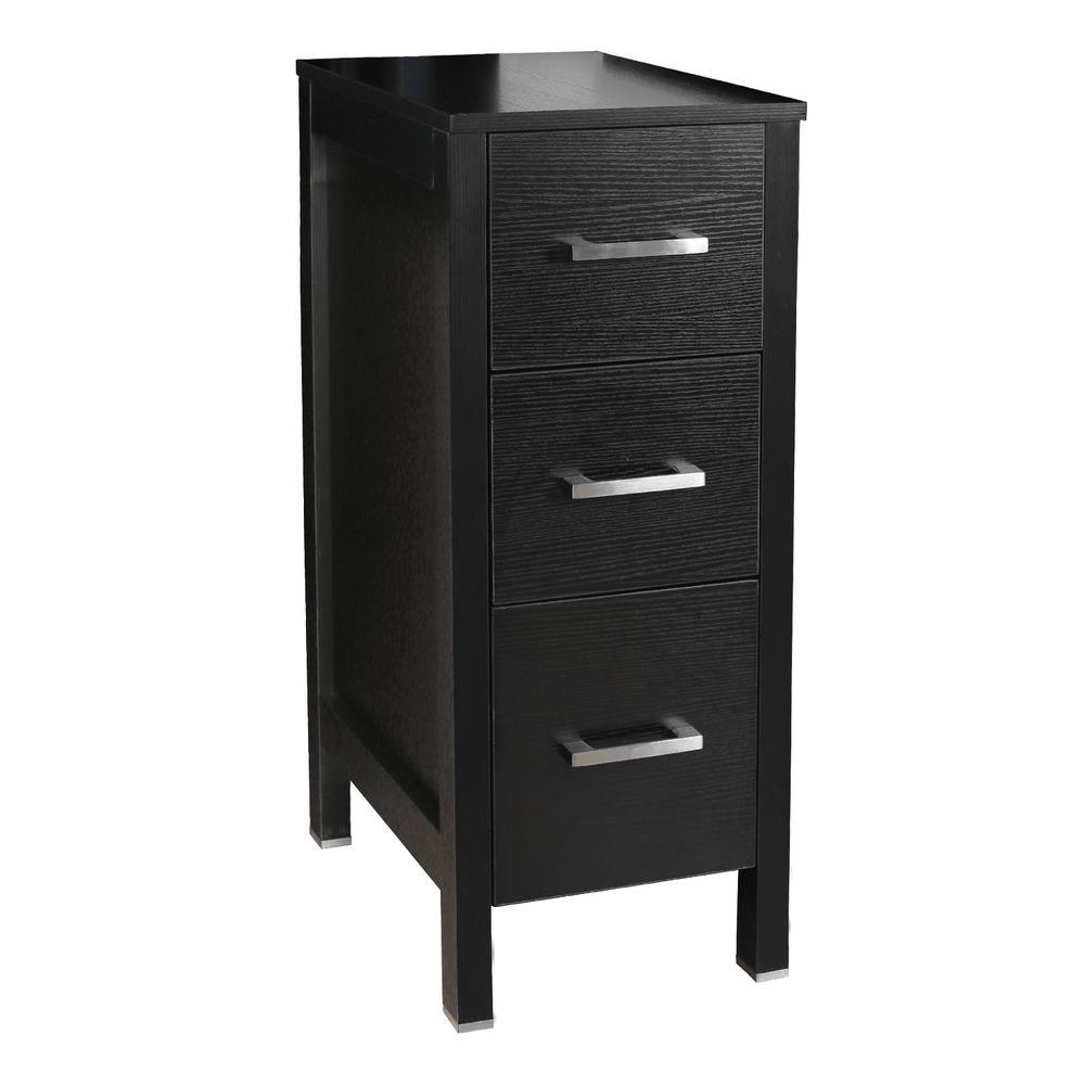 20 in. W x 12 in. D x 30 in. H Bathroom Vanity Cabinet Linen Cabinet with Three Drawers in Gray - Super Arbor