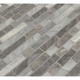 Tarvos Interlocking 11.81 in. x 11.81 in. x 6 mm Glass Mesh-Mounted Mosaic Tile (14.55 sq. ft. / case) - Super Arbor