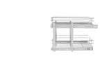 Rev-A-Shelf 20.75-in W x 18-in H 2-Tier Pull Out Metal Soft Close Basket