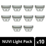 Ultra-Warm Integrated LED Titanium Hardscape Light (10-Pack) (2700K) - Super Arbor