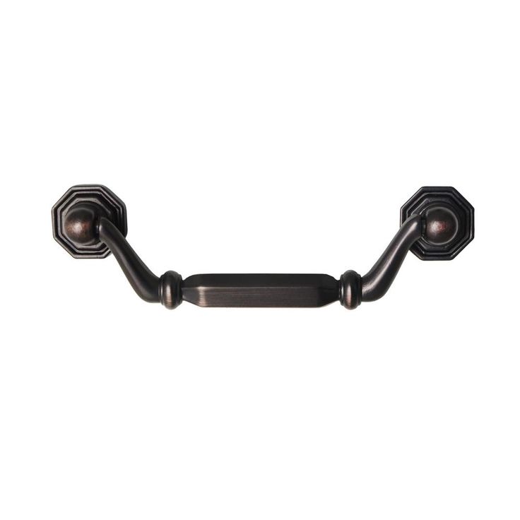 Utopia Alley Suffolk Drop Cabinet Center-to-Center Pull, Oil Rubbed Bronze, 3.8