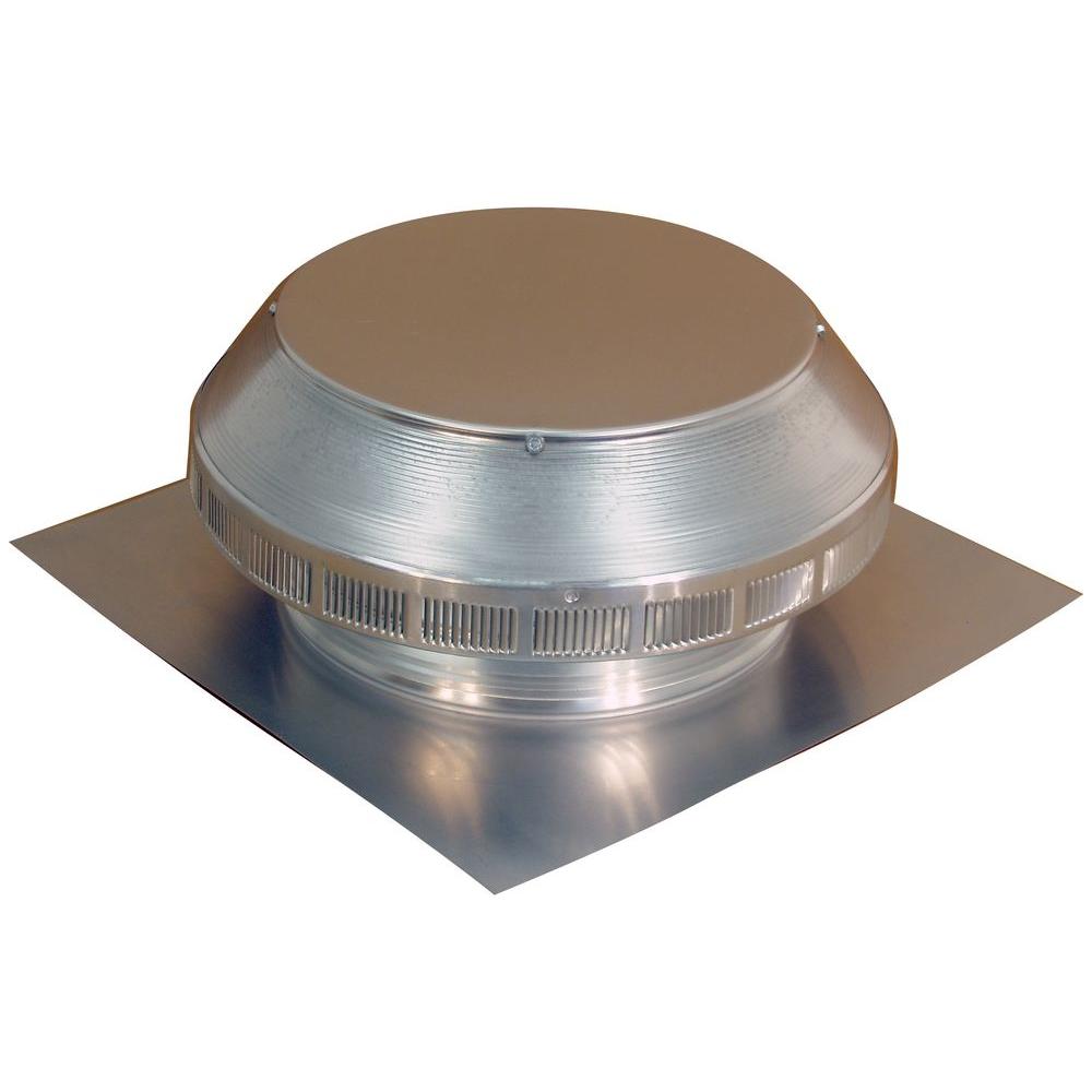 14 in. Dia Aluminum Roof Louver Exhaust Vent in Mill Finish - Super Arbor