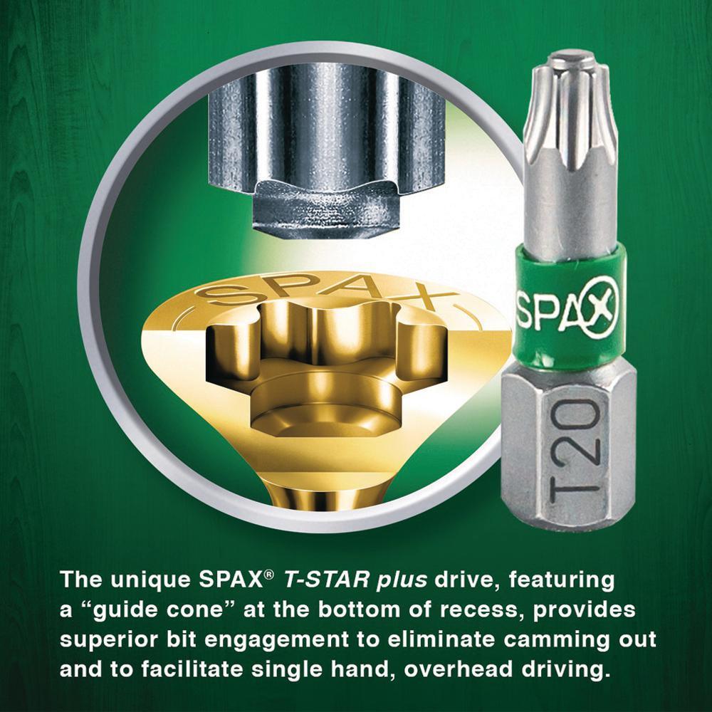 #8 x 1-1/4 in. T-Star Plus Drive Flat Head Partial Thread Yellow Zinc Multi-Material Screw (240 per Box)