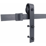 K Series 30 in. x 84 in. Gray Knotty Pine Wood Interior Sliding Barn Door with Hardware Kit - Super Arbor