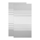 Everly 60 in. x 59-1/4 in. Mod Semi-Frameless Sliding Bathtub Door in Chrome and 1/4 in. (6mm) Transition Glass - Super Arbor