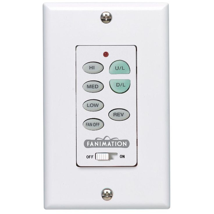 3-Speed Wall Control Reversing Switch, White