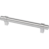 Essentials 3-3/4 in. (96mm) Center-to-Center Wrapped Matte Black Bar Pull (24-Pack) - Super Arbor