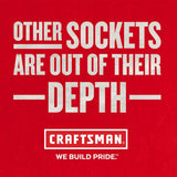 Craftsman 5/32 in. SAE 6 Point Shallow Socket - 1/4 in. Drive