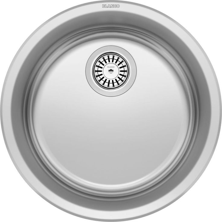 RONDO Dual Mount Granite Composite 17.69 in. Single Bowl Bar Sink in Anthracite