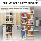 Rev-A-Shelf 20 in. Chrome Full Circle Lazy Susans 2-Shelf