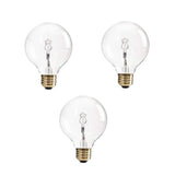 Philips 60-Watt Equivalent G25 Halogen Clear Decorative Globe Light Bulb (3-Pack)