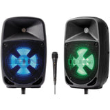 Pro Glow Duo 8 PA System with Lights - Super Arbor