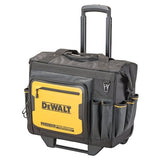DEWALT Black- Yellow Polyester 12.125-in Zippered Rolling Tool Roll