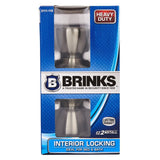 Brink's Privacy Bed/Bath Tulip Style Doorknob, Satin Nickel Finish