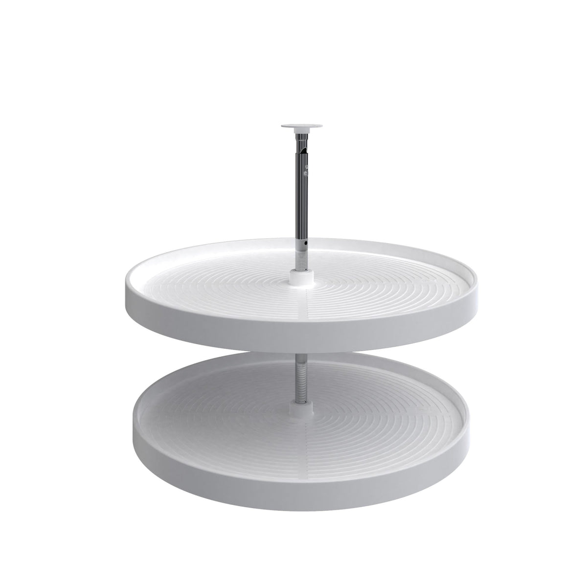Rev-A-Shelf 28 in Almond Polymer Full Circle Lazy Susan, 2-Shelf (LD-2062 Series)