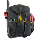 18 in. 18-Pocket Pro Rolling Tool Bag in Black - Super Arbor