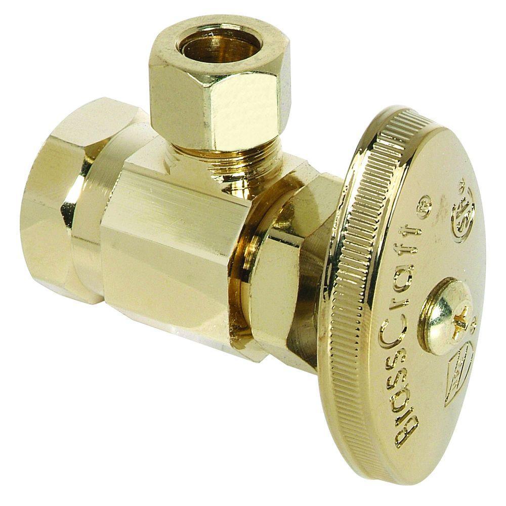 1/2 in. FIP Inlet x 3/8 in. Comp Outlet Multi Turn Angle Valve - Super Arbor