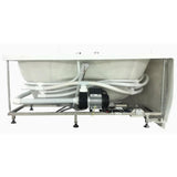 60 in. Acrylic Offset Drain Corner Apron Front Whirlpool Bathtub in White - Super Arbor
