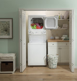 GE Electric Stacked Laundry Center, 3.9-cu ft Washer & 5.9-cu ft Dryer, ENERGY STAR, White (GUD27EESNWW)