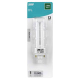 13-Watt Equivalent PL CFLNI Quad Tube 2-Pin GX23-2 Base Compact Fluorescent CFL Light Bulb, Cool White 4100K (1-Bulb)
