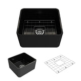 Classico Farmhouse Apron Front Fireclay 30 in. Single Bowl Kitchen Sink with Bottom Grid and Strainer in White - Super Arbor