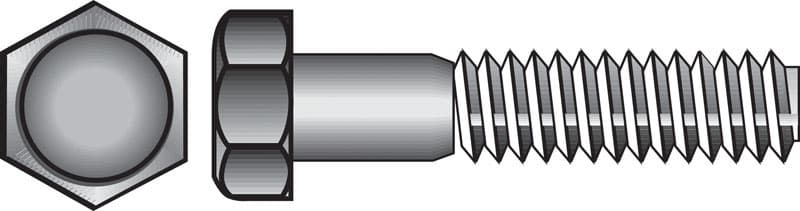 Hillman 1/2 in. Diameter x 4-1/2 in. Length Hot-Dipped Galvanized Steel Hex Bolt, 25-Pack