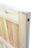 3 ft. x 6 ft. Western Red Cedar Arch Top Solid Lattice Fence Gate - Super Arbor