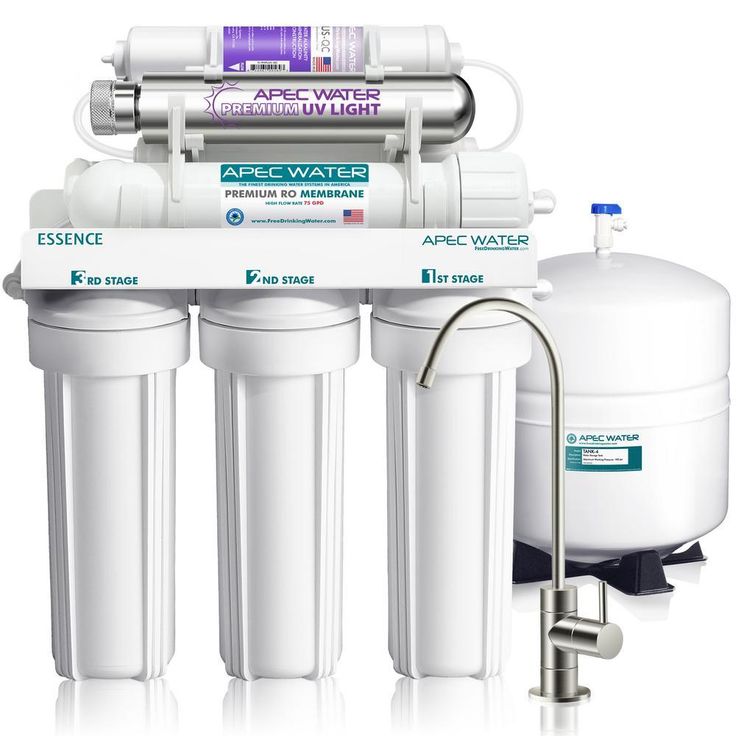 Essence 75 GPD 7-Stage Reverse Osmosis Water Filtration System with Alkaline Mineral pH+ and UV Ultra-Violet Sterilizer