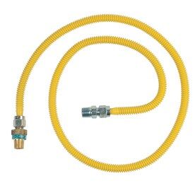 BrassCraft 60-in L 1/2-in FIP Inlet x 1/2-in Outlet Stainless Steel Gas Connector