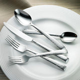 20-Piece Brocade Hammered 18/0 Stainless Steel Flatware Set (Service for 4)