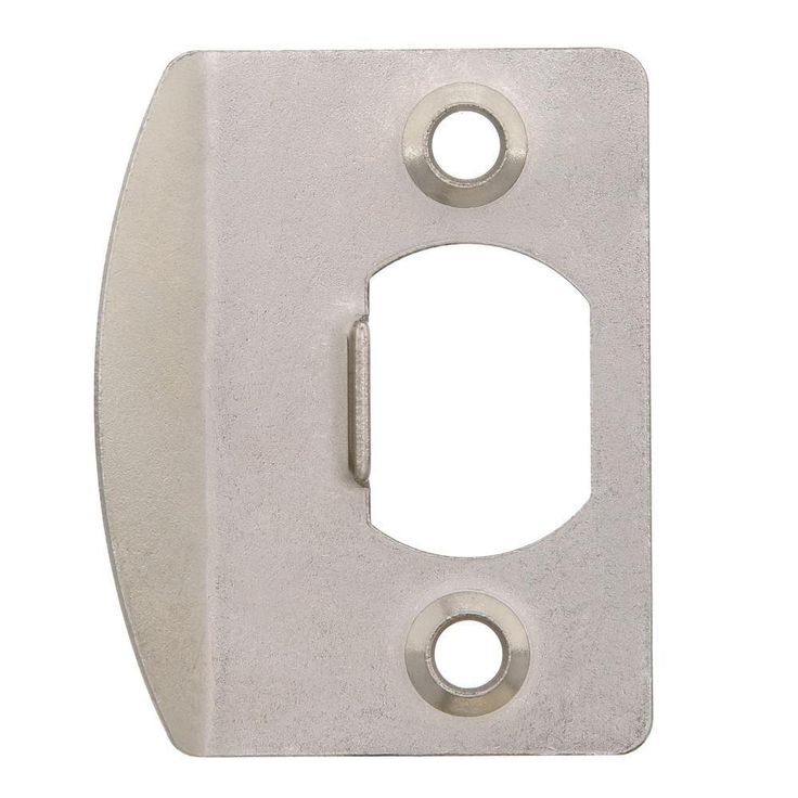Satin Nickel Latch Strike (2 per Pack)