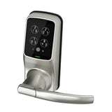 Model-S Satin Nickel Smart Touchscreen Keypad Door Latch Lock with Bluetooth - Super Arbor