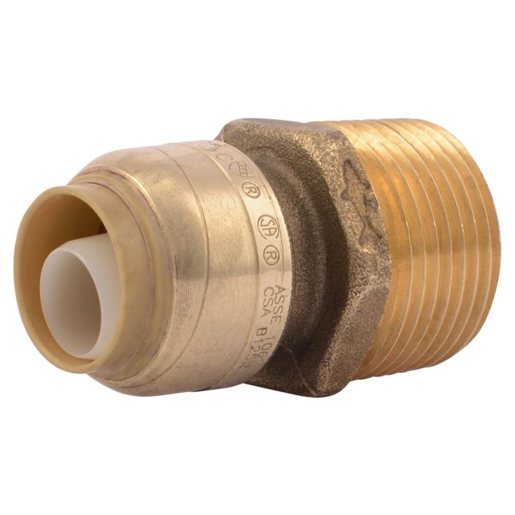 SharkBite 1/2-in Push-to-Connect x 3/4-in MNPT dia Male Adapter Push Fitting