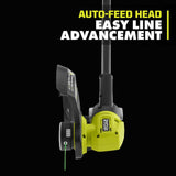 RYOBI Reconditioned ONE+ 18-Volt Lithium-Ion Cordless String Trimmer/Edger - 4.0 Ah Battery and Charger Included