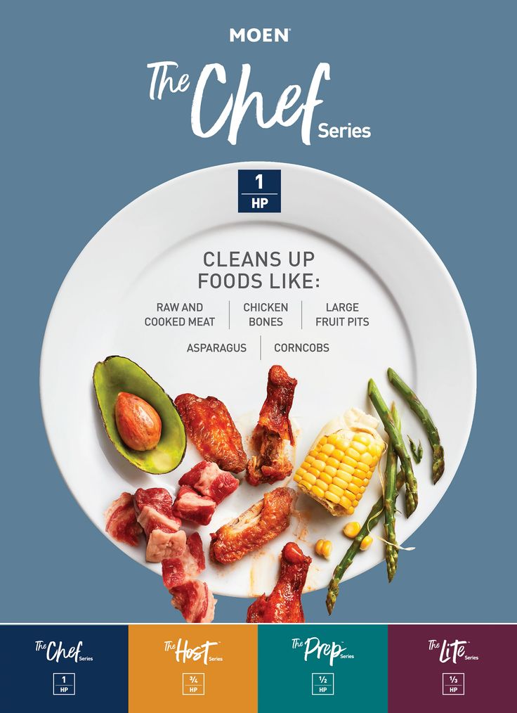 MOEN Chef Series 1 HP Continuous Feed Garbage Disposal with Sound Reduction and Universal Mount