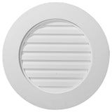 23 in. x 23 in. Round Primed Polyurethane Paintable Gable Louver Vent