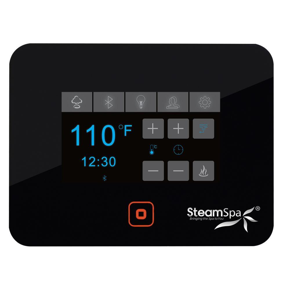 Black Series Bluetooth 12kW QuickStart Steam Bath Generator Package in Oil Rubbed Bronze - Super Arbor
