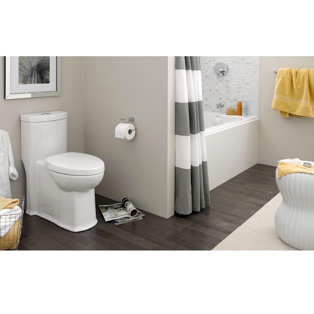 Boulevard Siphonic Tall Height 1-Piece Dual Flush Elongated Toilet in White, Seat Included - Super Arbor