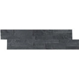MSI Midnight Ash Veneer Peel and Stick 6 in. x 22 in. Honed Slate Wall Tile (13.80 sq. ft. / case)
