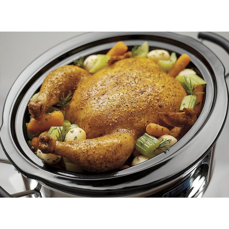 Stay or Go 5 Qt. Stainless Steel Slow Cooker with Temperature Controls