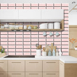DIY Set 20x10cm Mosaic Kitchen Tile Stickers Bathroom Self-Adhesive Decor Waterproof