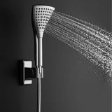 6-spray 8 in. High PressureDual Shower Head and Handheld Shower Head with Body spray in Chrome