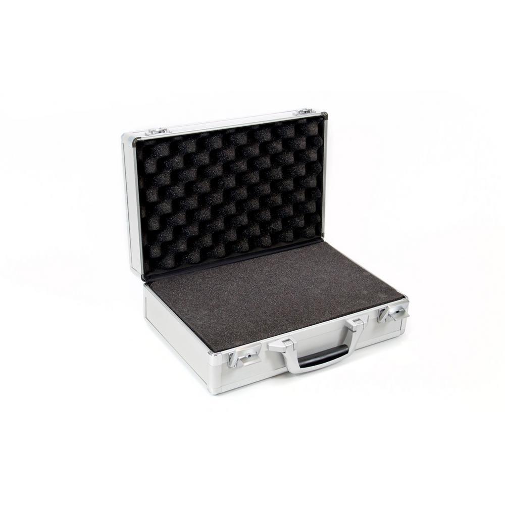 9.25 in. Smooth Aluminum Tool Case with Foam in Silver - Super Arbor