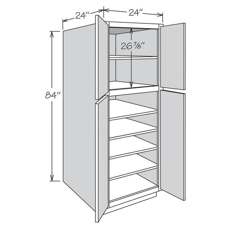 allen + roth Aveley 24-in W x 84-in H x 24-in D Linen Maple Door Pantry Semi-Custom Cabinet