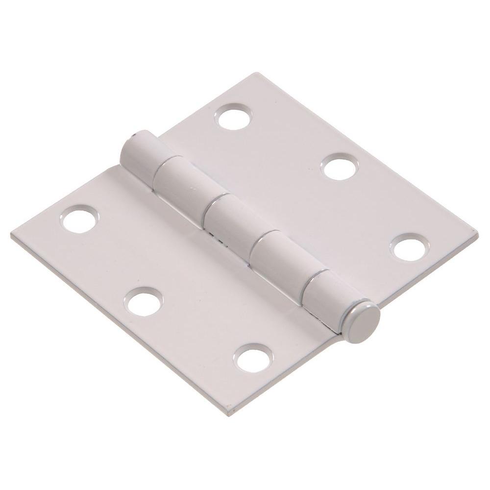 3-1/2 in. Black Residential Door Hinge with Square Corner Removable Pin Full Mortise (9-Pack) - Super Arbor