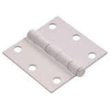 3-1/2 in. Black Residential Door Hinge with Square Corner Removable Pin Full Mortise (9-Pack) - Super Arbor