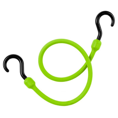 48 in. Green Polyurethane Easy Stretch Cord, Integrated Nylon Hook Ends - Super Arbor